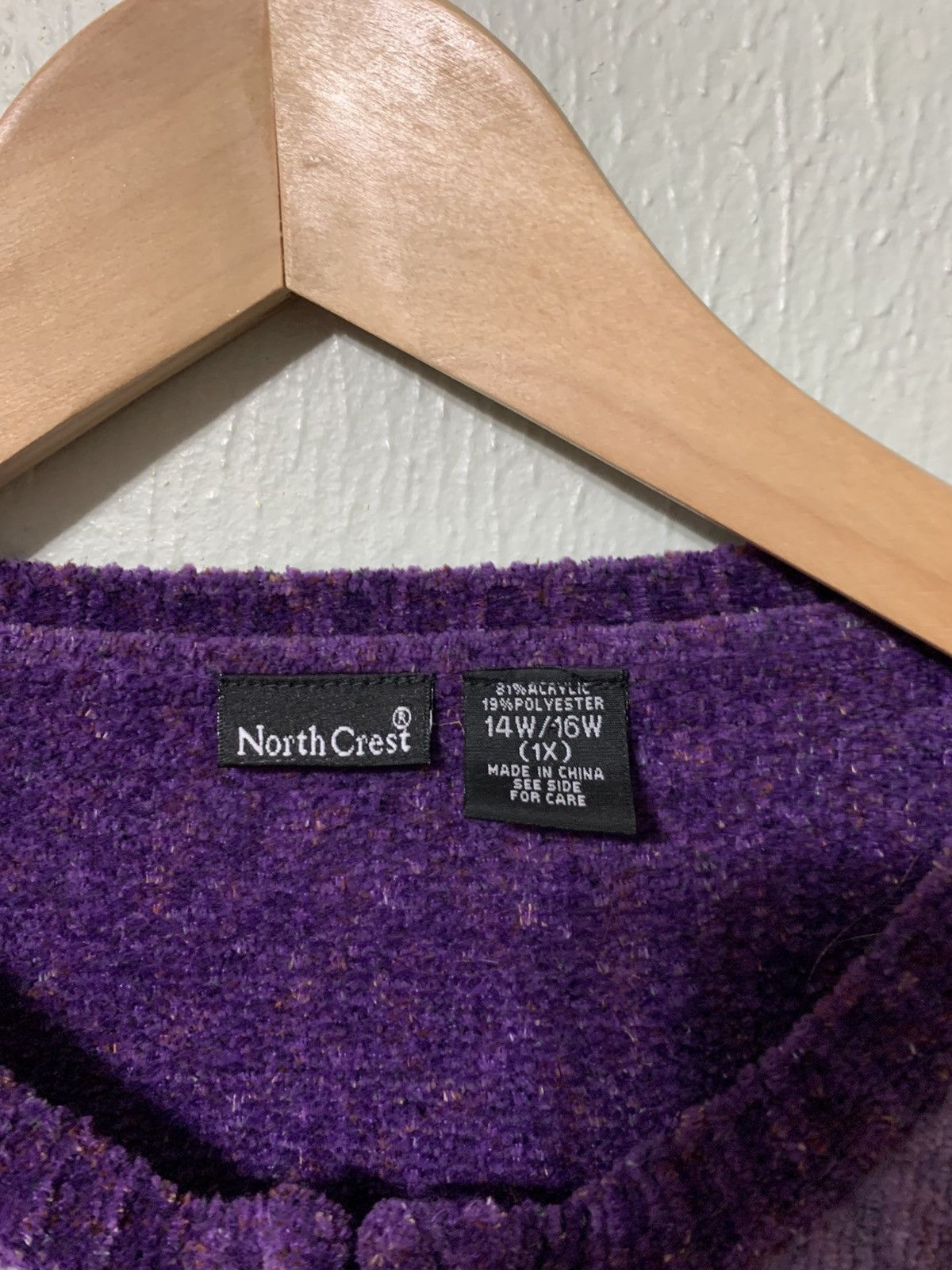 Vintage Vintage Patchwork Amethyst Knit Cardigan Size US M / EU 48-50 / 2 - 2 Thumbnail