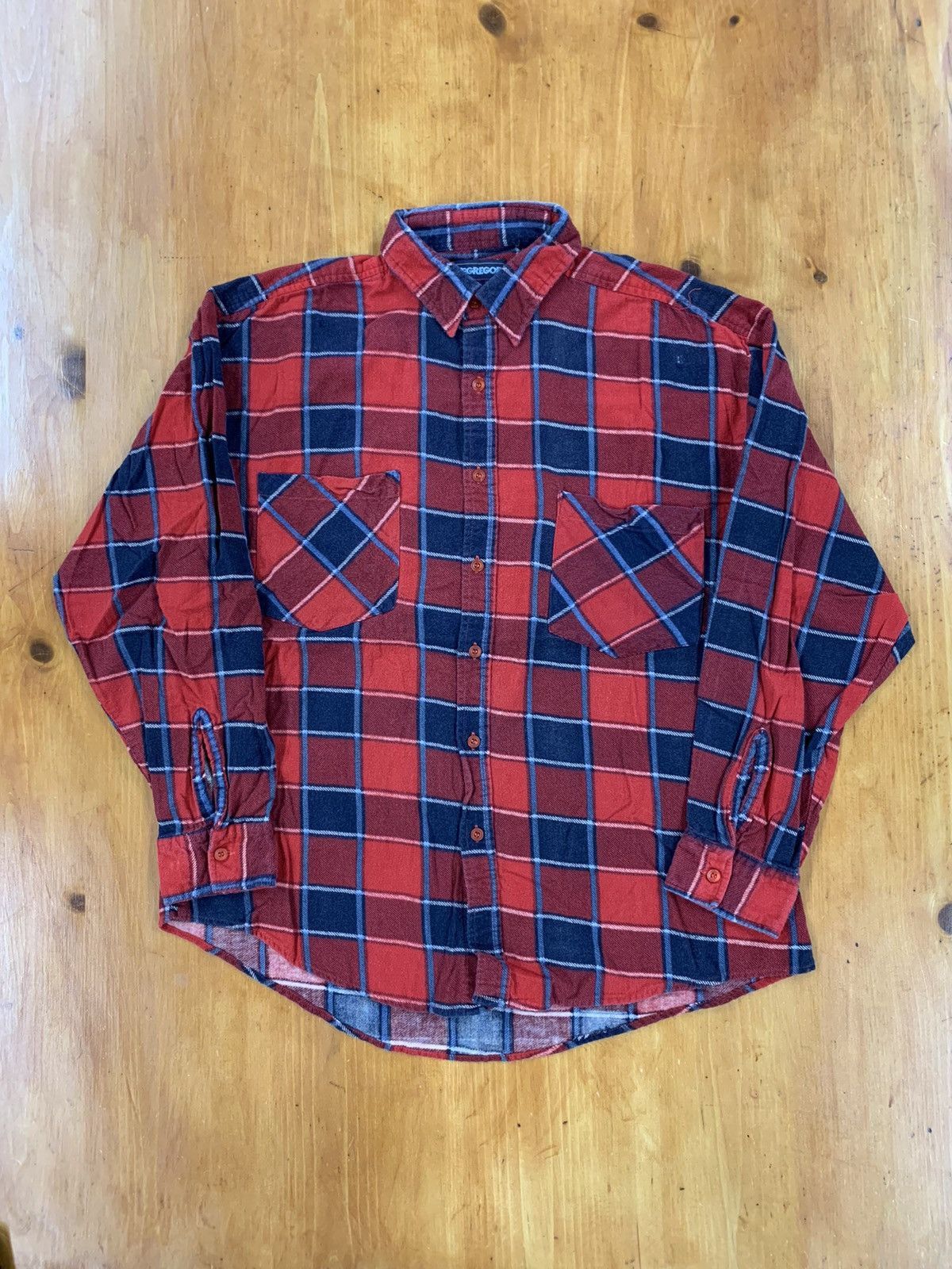 Vintage Vintage Flannel 1990s Macgregor Flannel Shirt Size US L / EU 52-54 / 3 - 1 Thumbnail