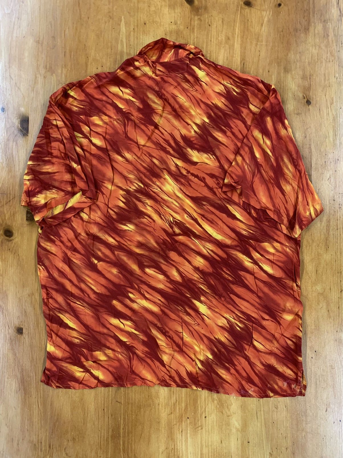 Vintage Vintage 1990s Flames Guy Fieri Shirt Size US XL / EU 56 / 4 - 3 Thumbnail