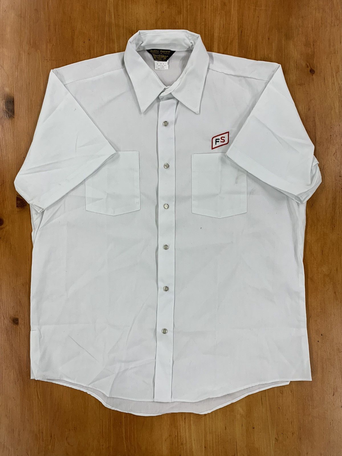 Vintage Vintage 1980s Embroidered Work Shirt Size US XL / EU 56 / 4 - 1 Thumbnail