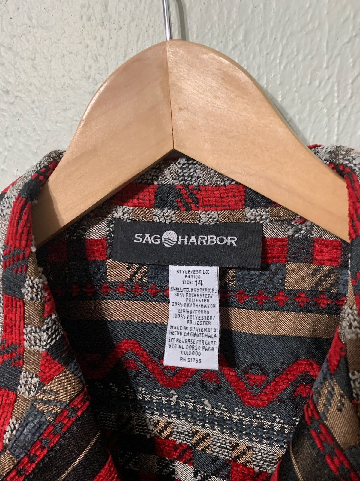 Vintage Vintage Blood Inscription Cardigan Size US M / EU 48-50 / 2 - 3 Thumbnail