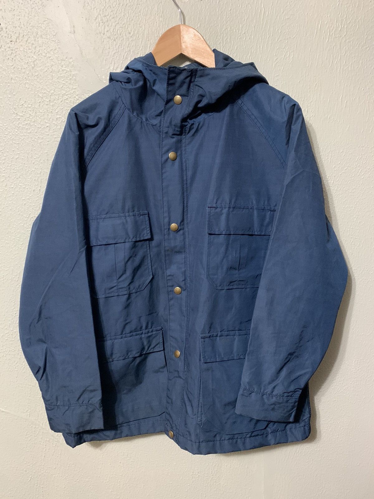 Vintage Vintage Lands End 4 Pocket Hooded Rain Coat Size US L / EU 52-54 / 3 - 2 Thumbnail