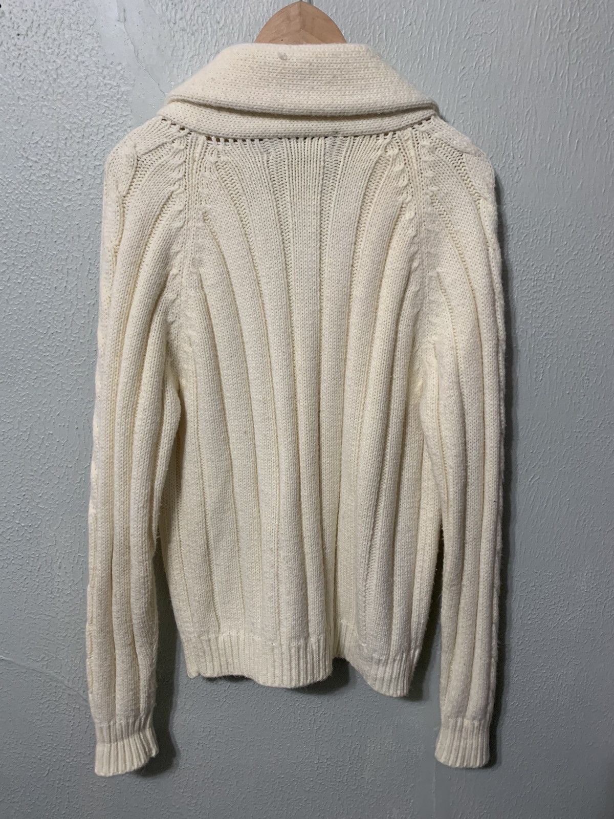 Vintage Vintage Cowl Neck Diamond Chain Knit Sweater Size US L / EU 52-54 / 3 - 2 Thumbnail