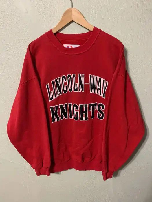 Vintage Vintage Crewneck Lincoln Way Knights Vintage Sweatshirt Size US XL / EU 56 / 4 - 2 Thumbnail