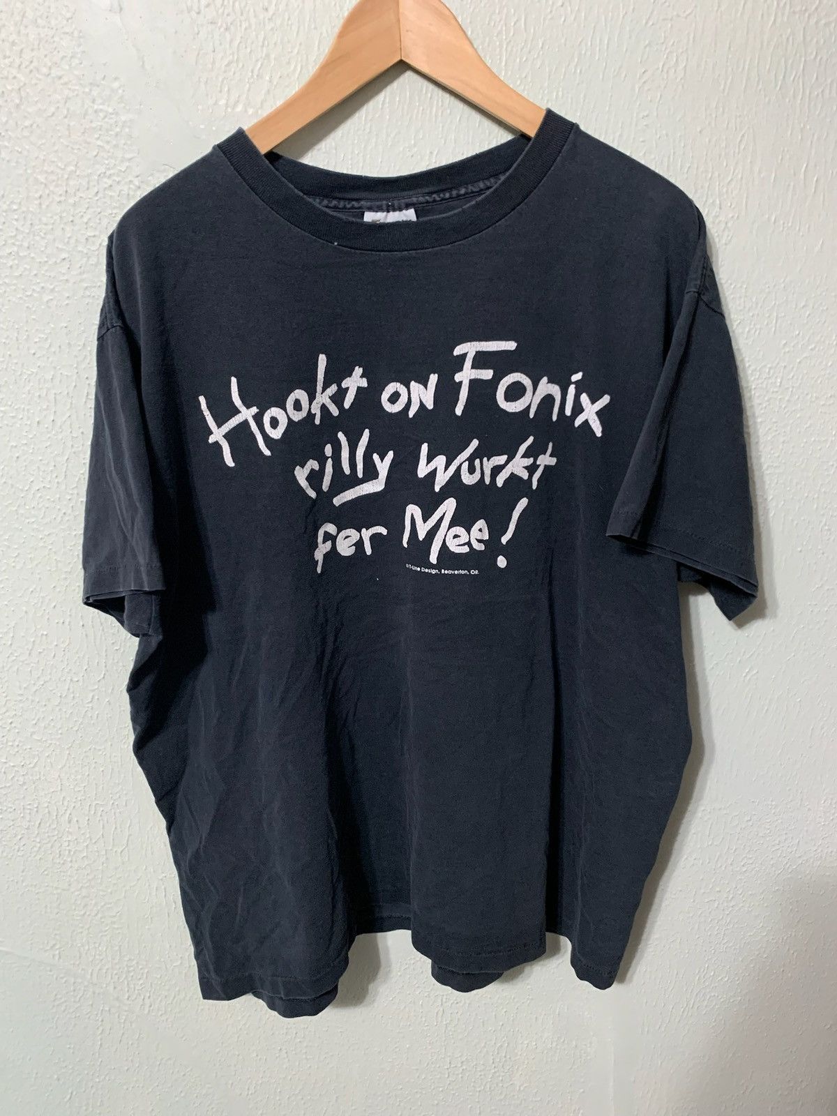 Vintage Vintage Hookt on Fonix Wurkt Fer Mee Size US XL / EU 56 / 4 - 3 Thumbnail