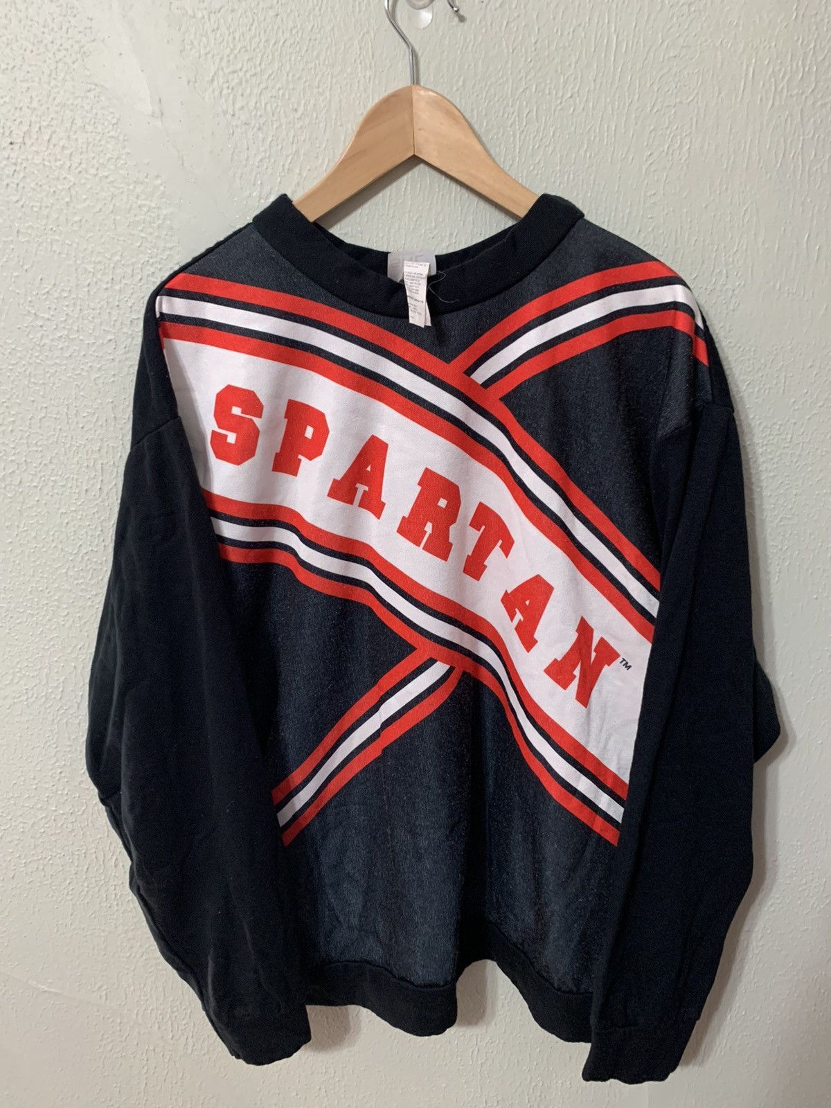 Vintage Vintage Crewneck Spartan Diagonal Spellout Crewneck Size US XL / EU 56 / 4 - 3 Thumbnail