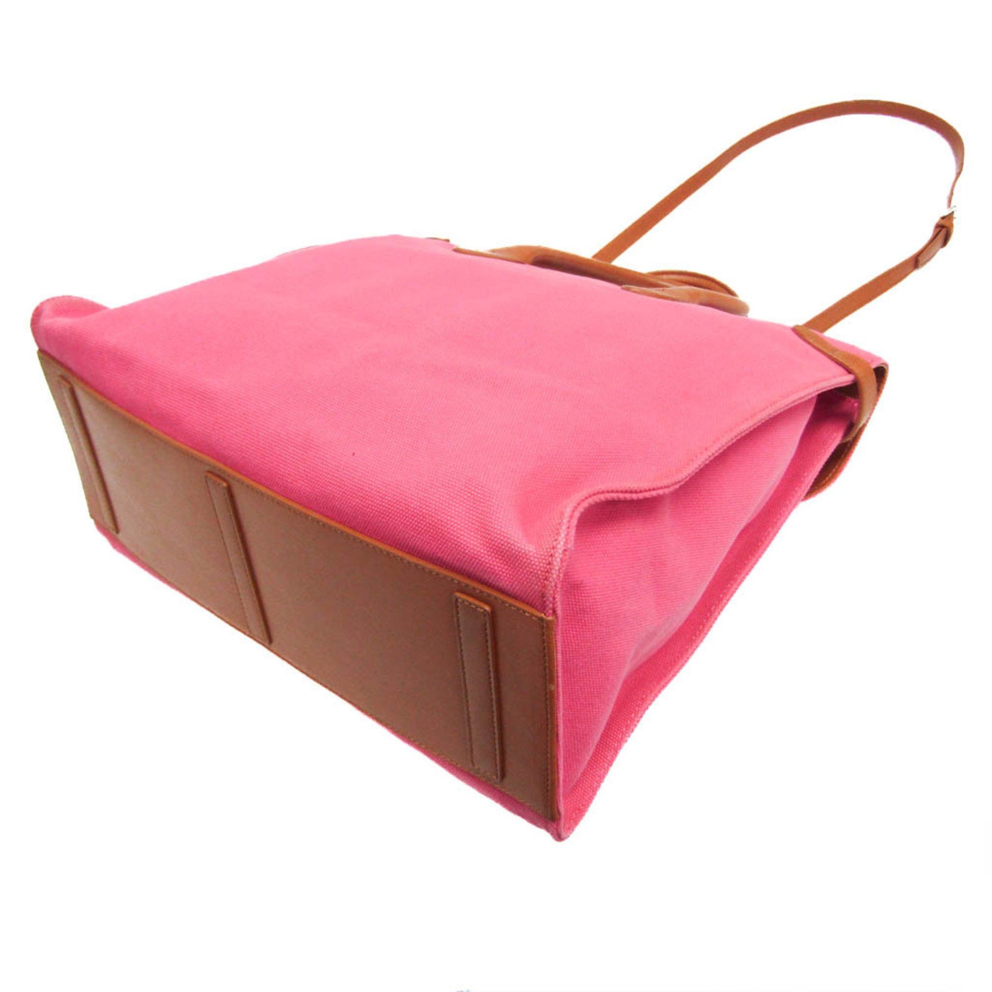 Ralph Lauren Ralph Lauren Ricky Women's Leather,Canvas Handbag,Shoulder Bag Brown,Pink Size ONE SIZE - 2 Thumbnail