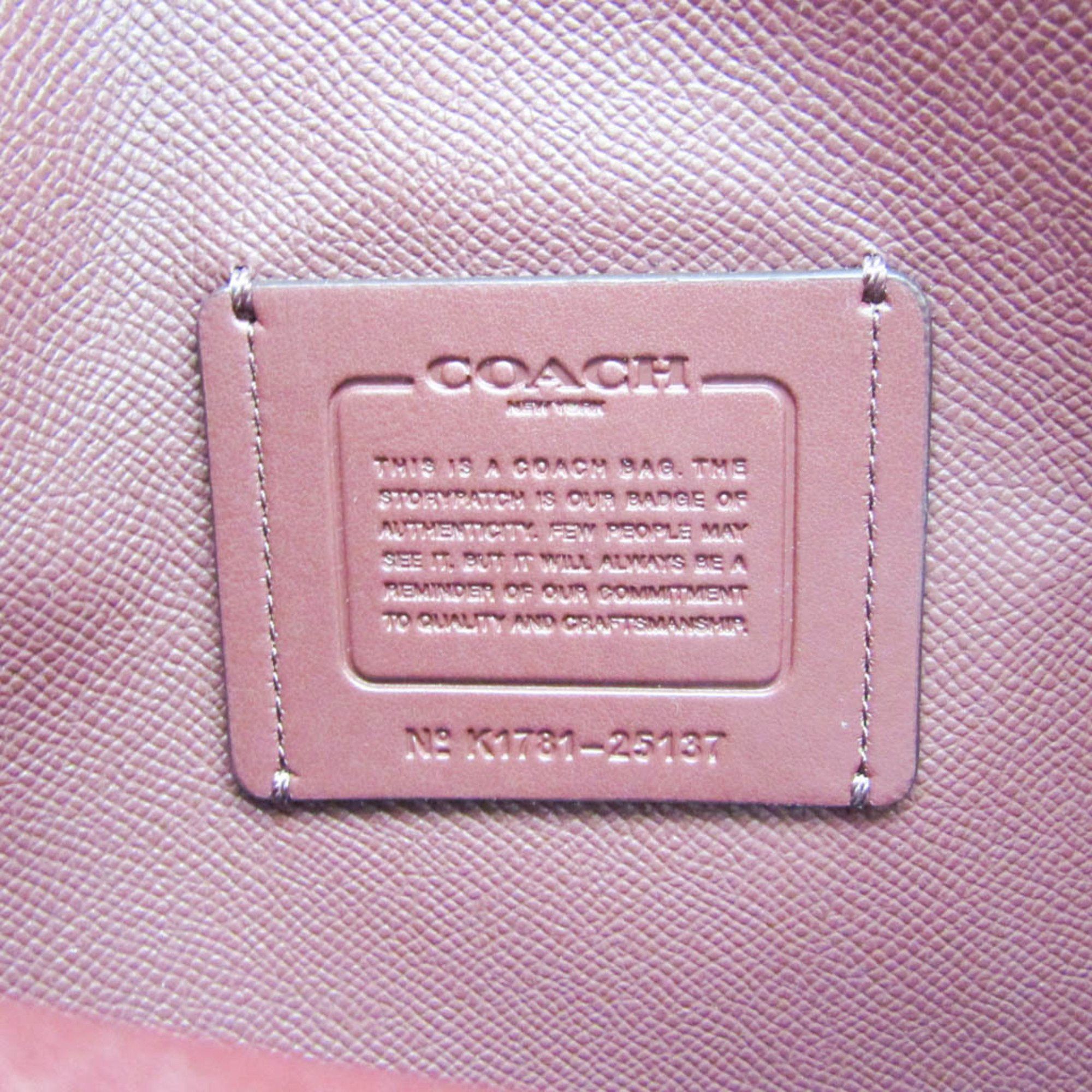 Coach Coach Charlie 25137 Women's Leather Shoulder Bag,Tote Bag Pink Size ONE SIZE - 10 Thumbnail