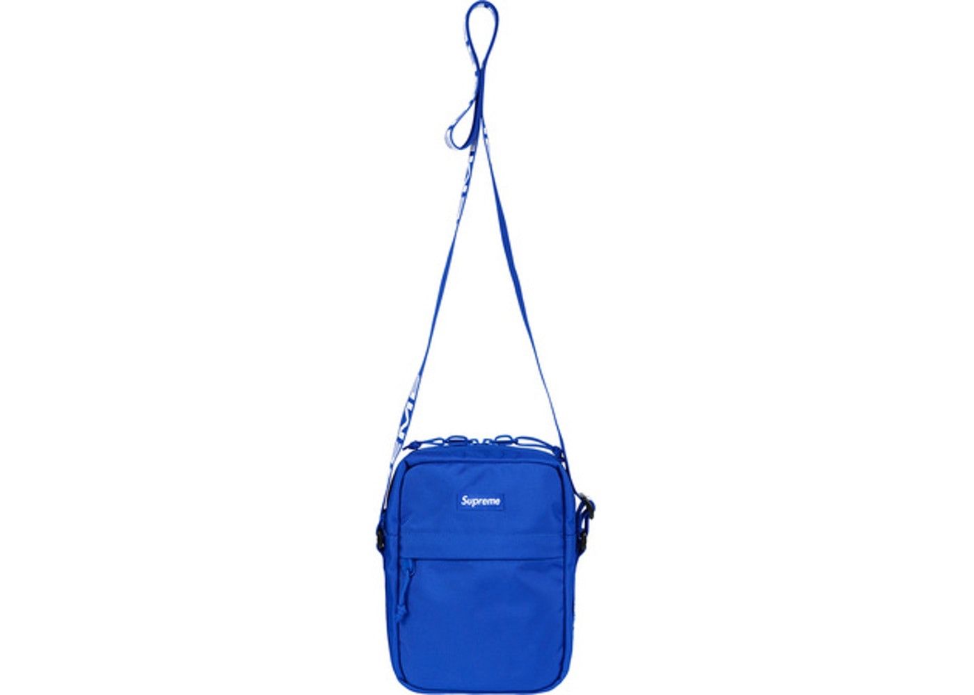 Supreme Logo Shoulder Bag Blue - FW23 - US