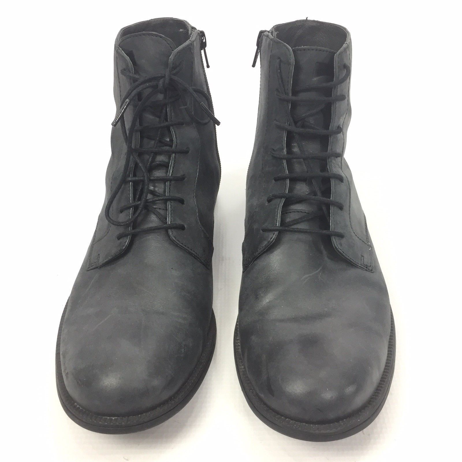 Camper CAMPER Men's Black Leather Zip Up Lace Up Boots 11 / 44 Size US 11 / EU 44 - 3 Thumbnail