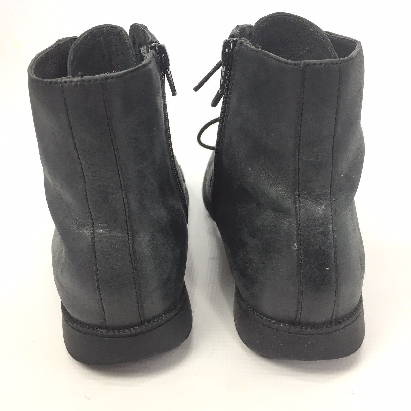 Camper CAMPER Men's Black Leather Zip Up Lace Up Boots 11 / 44 Size US 11 / EU 44 - 5 Thumbnail