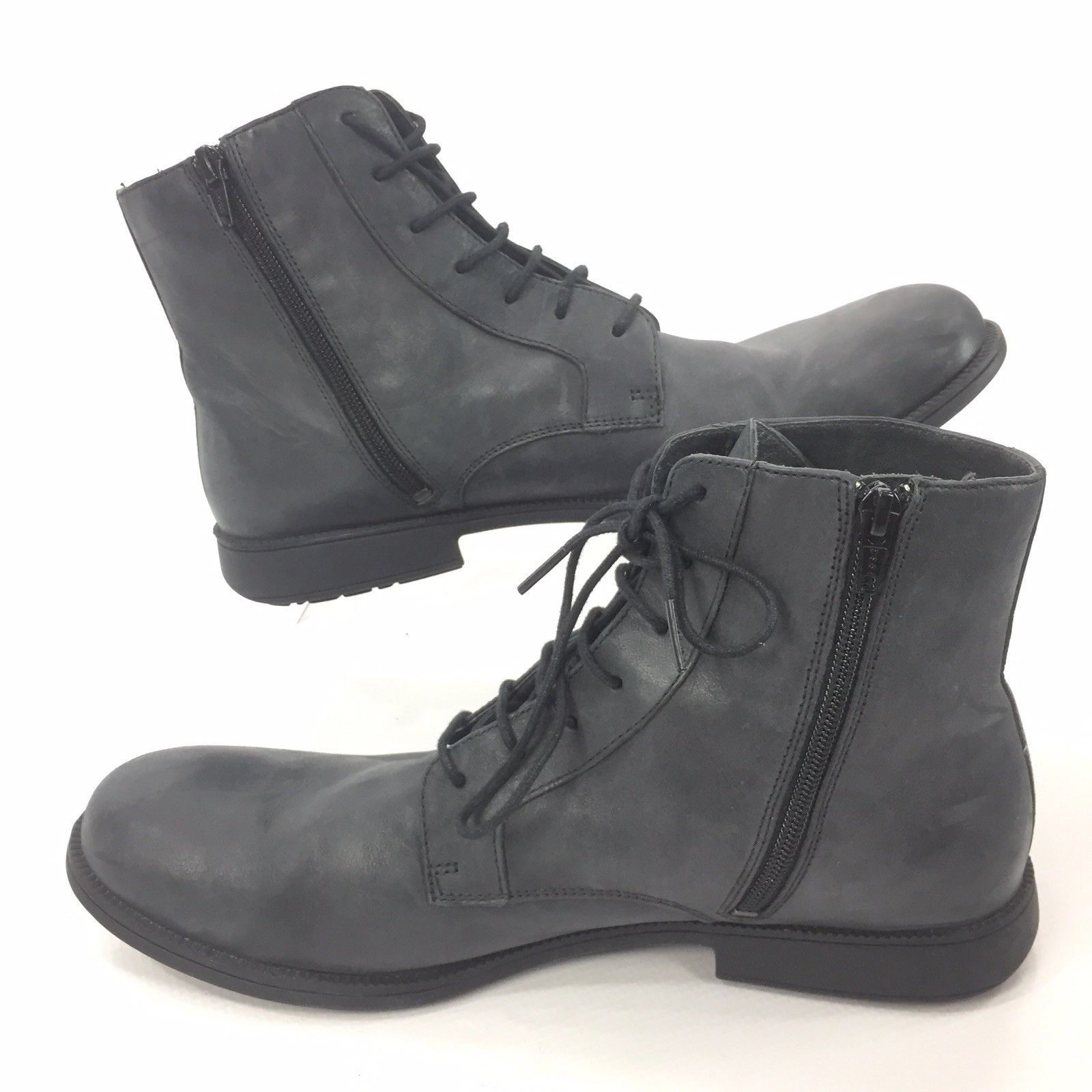 Camper CAMPER Men's Black Leather Zip Up Lace Up Boots 11 / 44 Size US 11 / EU 44 - 6 Thumbnail