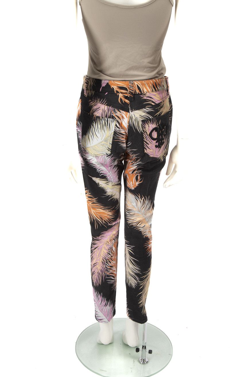 Emilio Pucci Feather Print Skinny Jeans Size 30" / US 8 / IT 44 - 3 Thumbnail
