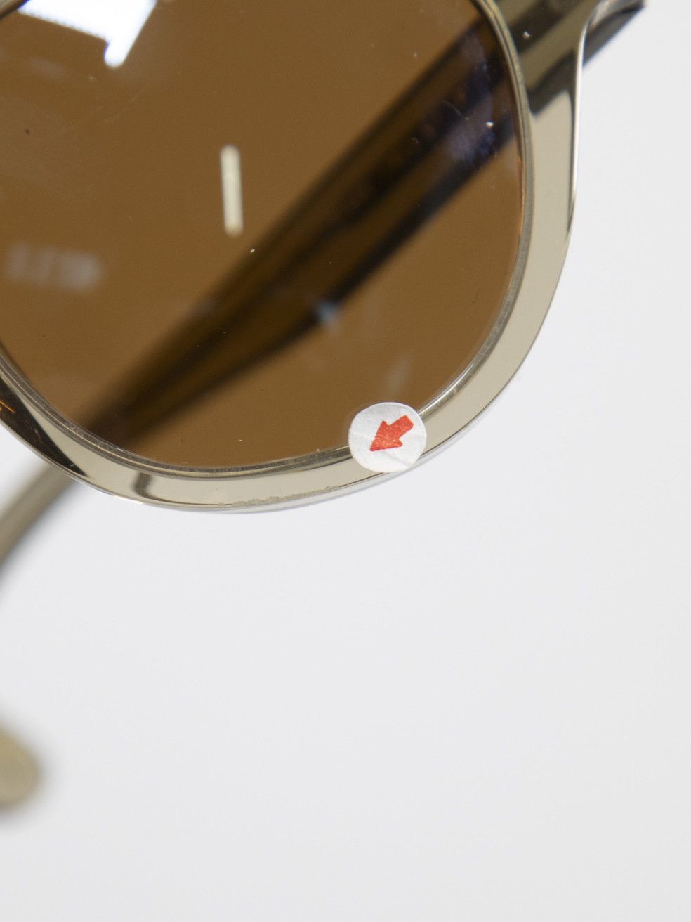 Oliver Peoples Beige Round Wayfarer Sunglasses Size ONE SIZE - 7 Thumbnail