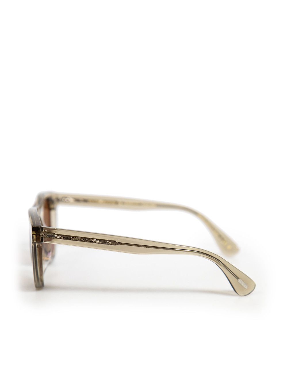 Oliver Peoples Beige Round Wayfarer Sunglasses Size ONE SIZE - 4 Thumbnail