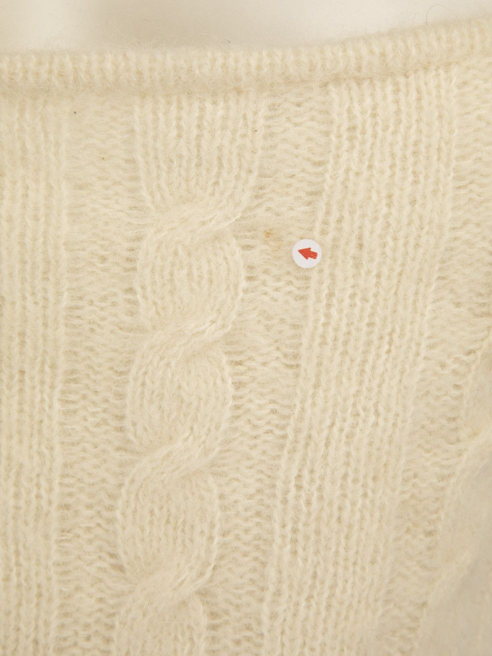 Ganni Ecru Wool Cut Out Knit Jumper Size L / US 10 / IT 46 - 8 Thumbnail