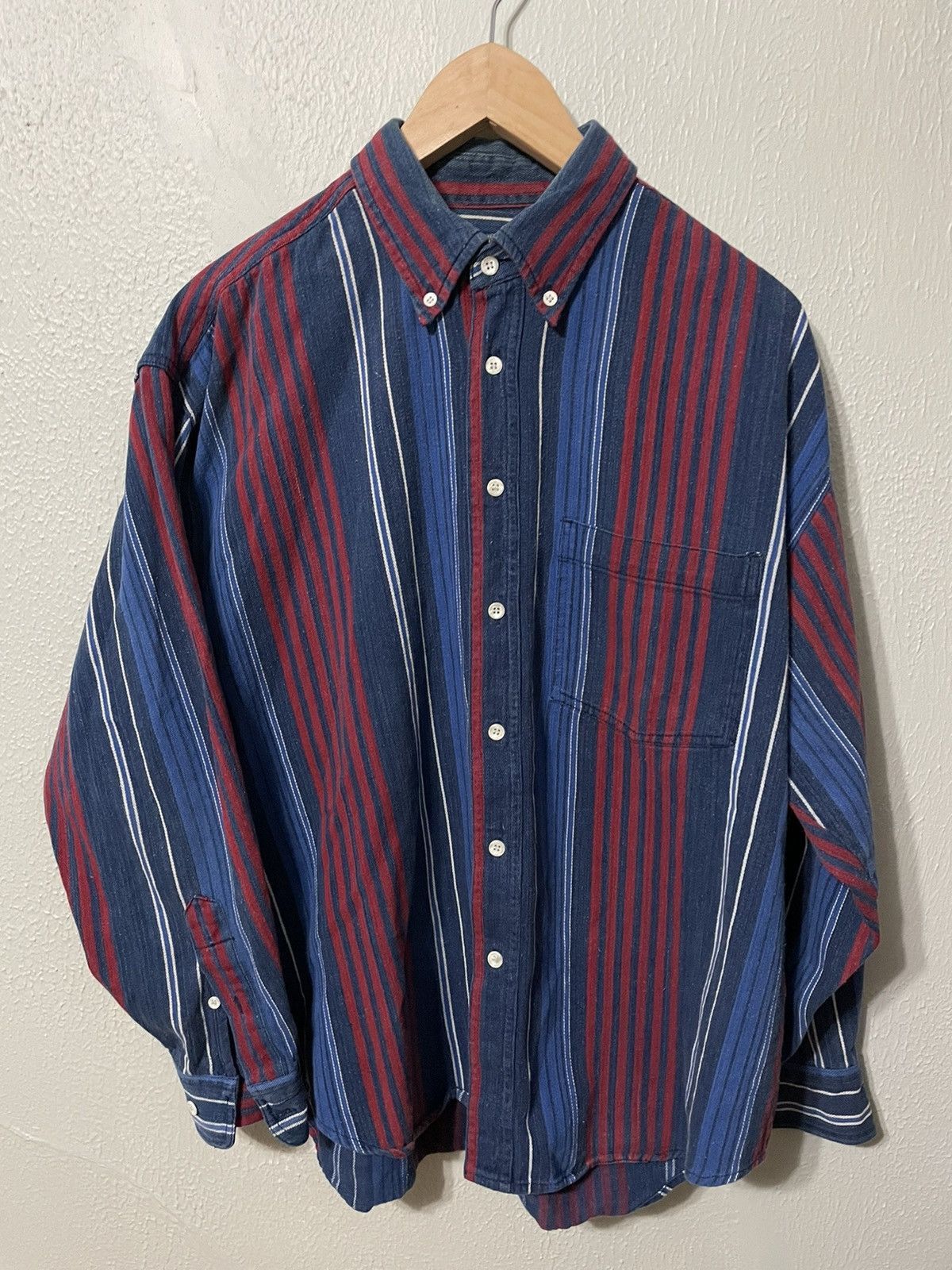 Vintage Vintage Baxter Vertical Stripes Shirt Size US L / EU 52-54 / 3 - 2 Thumbnail