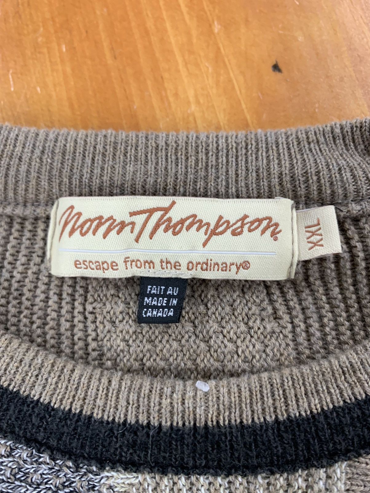 Vintage Vintage 1990s Cable Knit Trickle Down Sweater Size US XXL / EU 58 / 5 - 4 Thumbnail