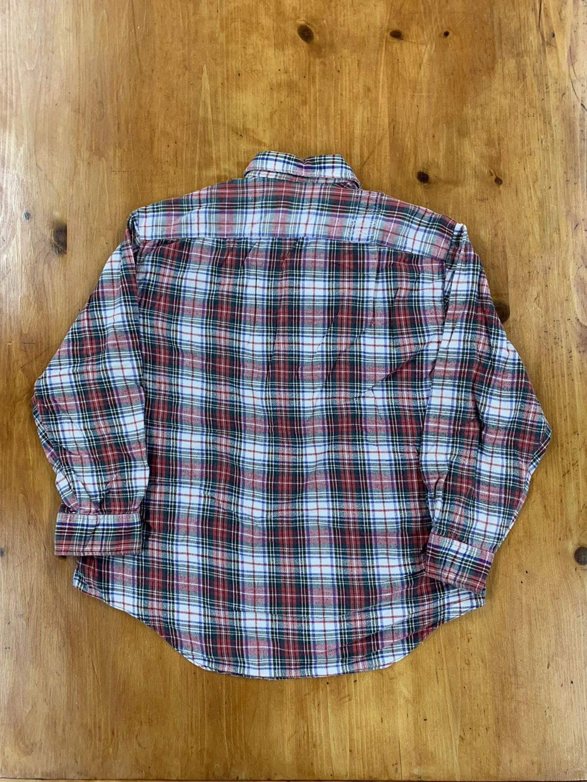 Vintage Vintage Flannel 1980s Royal Knight Check Red Flannel Shirt Size US XL / EU 56 / 4 - 2 Thumbnail
