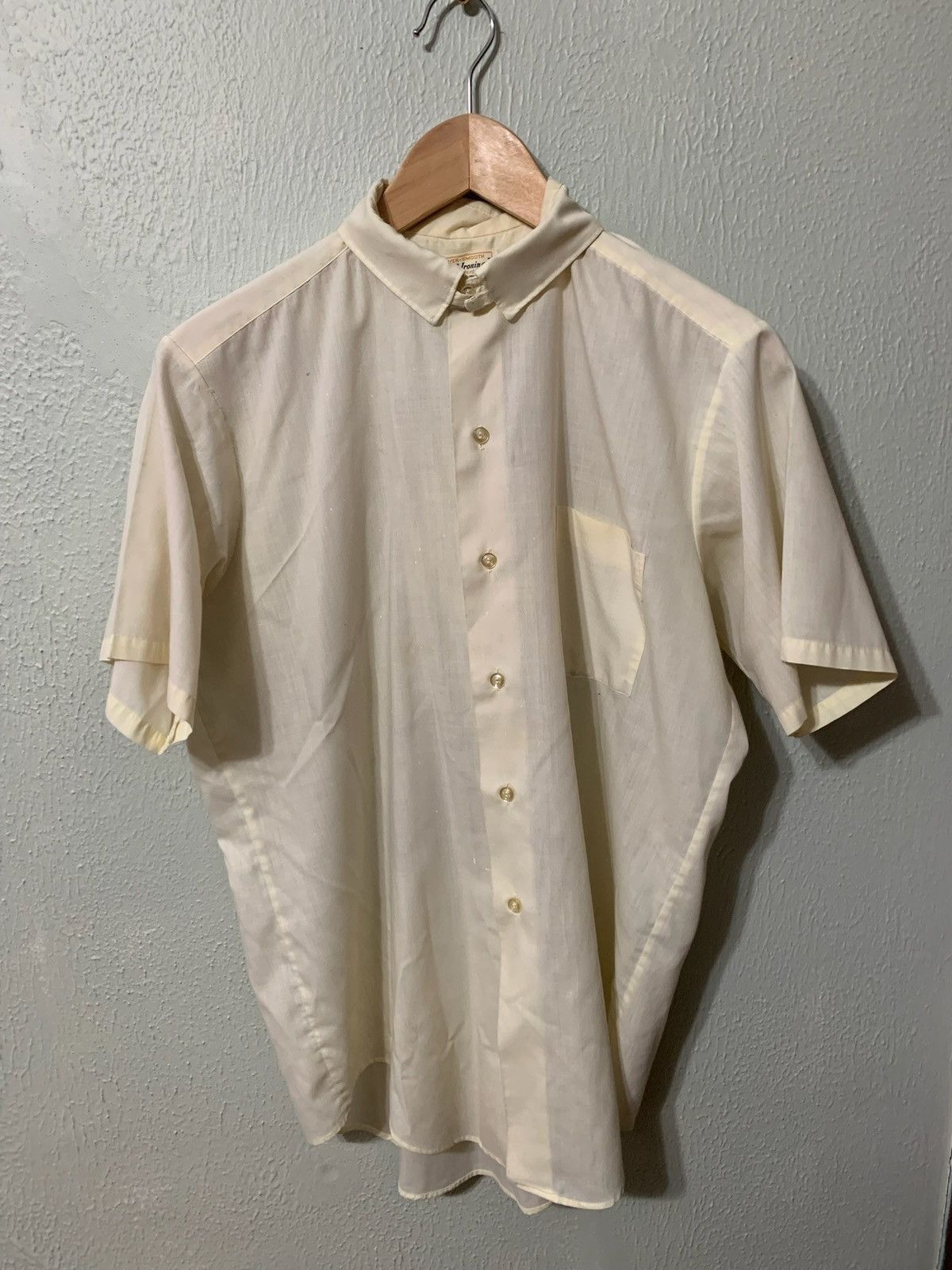 Vintage Vintage 1970s Perm Pressed Shirt Size US L / EU 52-54 / 3 - 3 Thumbnail