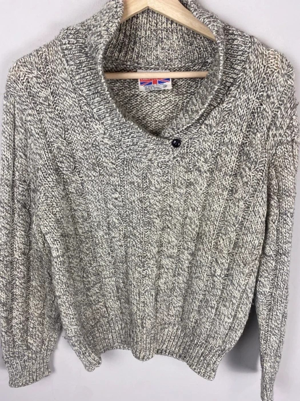 Vintage Vintage English Fisherman's Knit Sweater Size US S / EU 44-46 / 1 - 3 Thumbnail