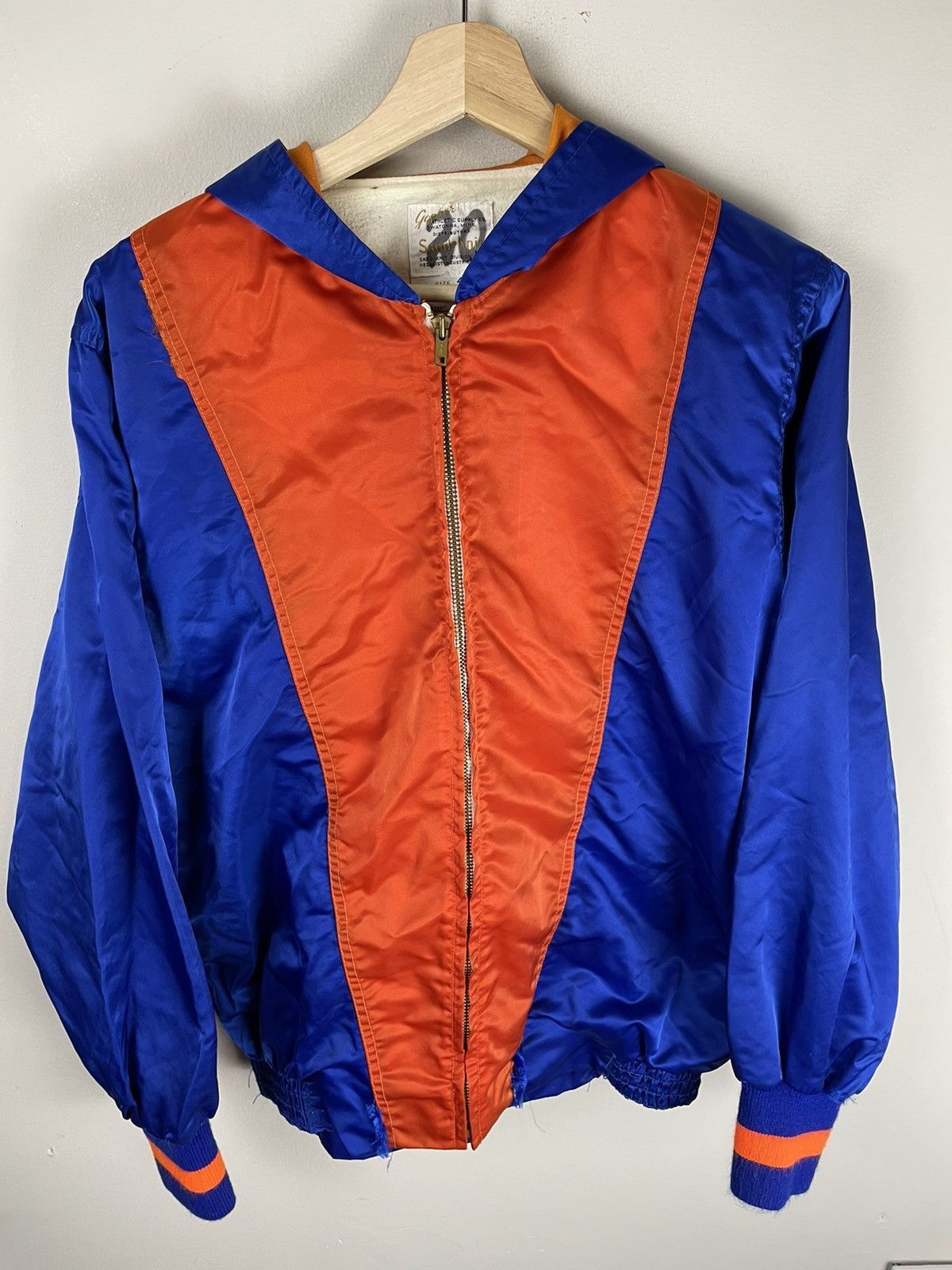 Vintage Vintage Crewneck 1970s Satin Sand-Knit College Hoodie Size US M / EU 48-50 / 2 - 4 Thumbnail