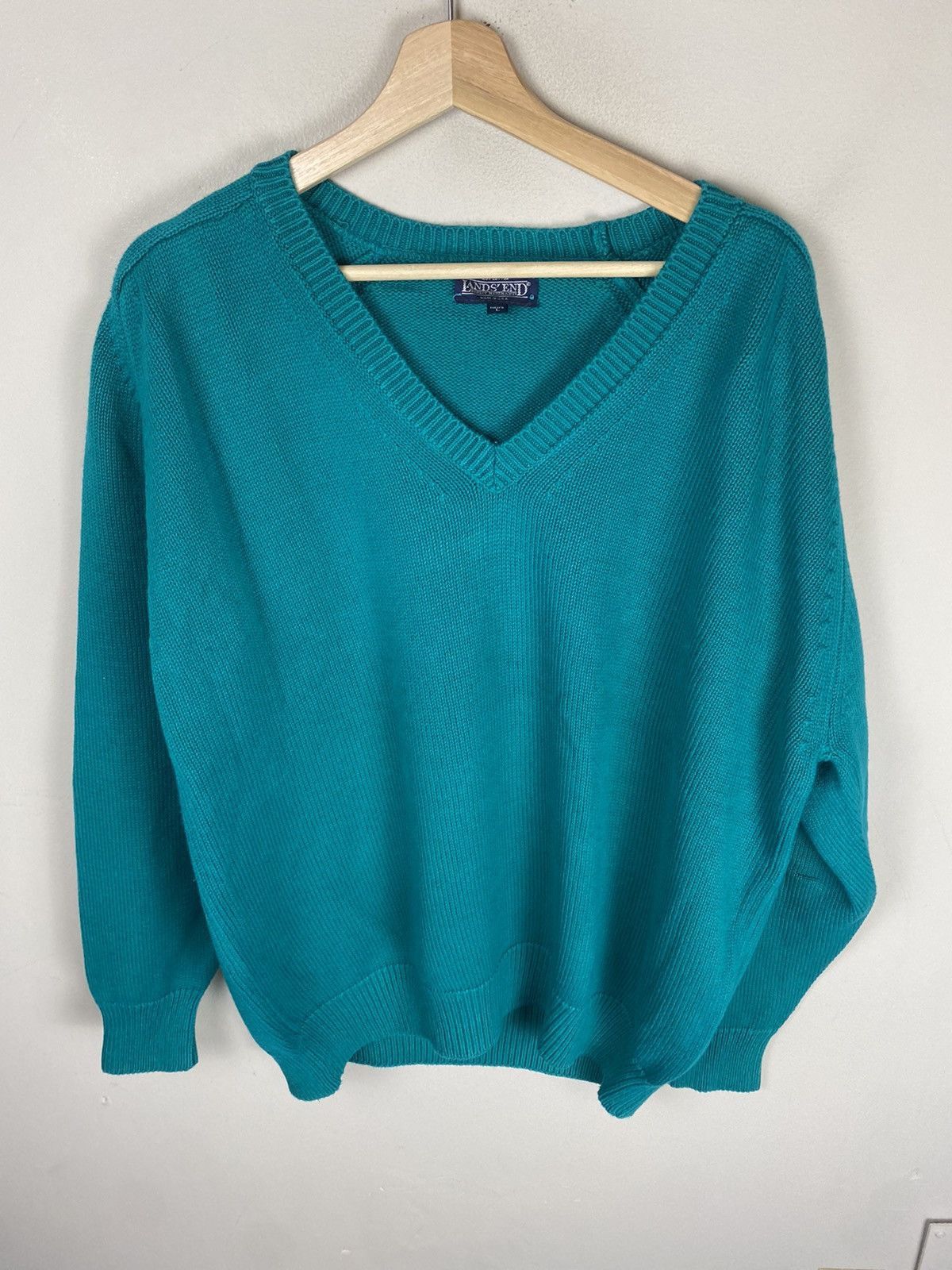 Other Vintage LL Bean Teal Knit Sweater Size US M / EU 48-50 / 2 - 3 Thumbnail