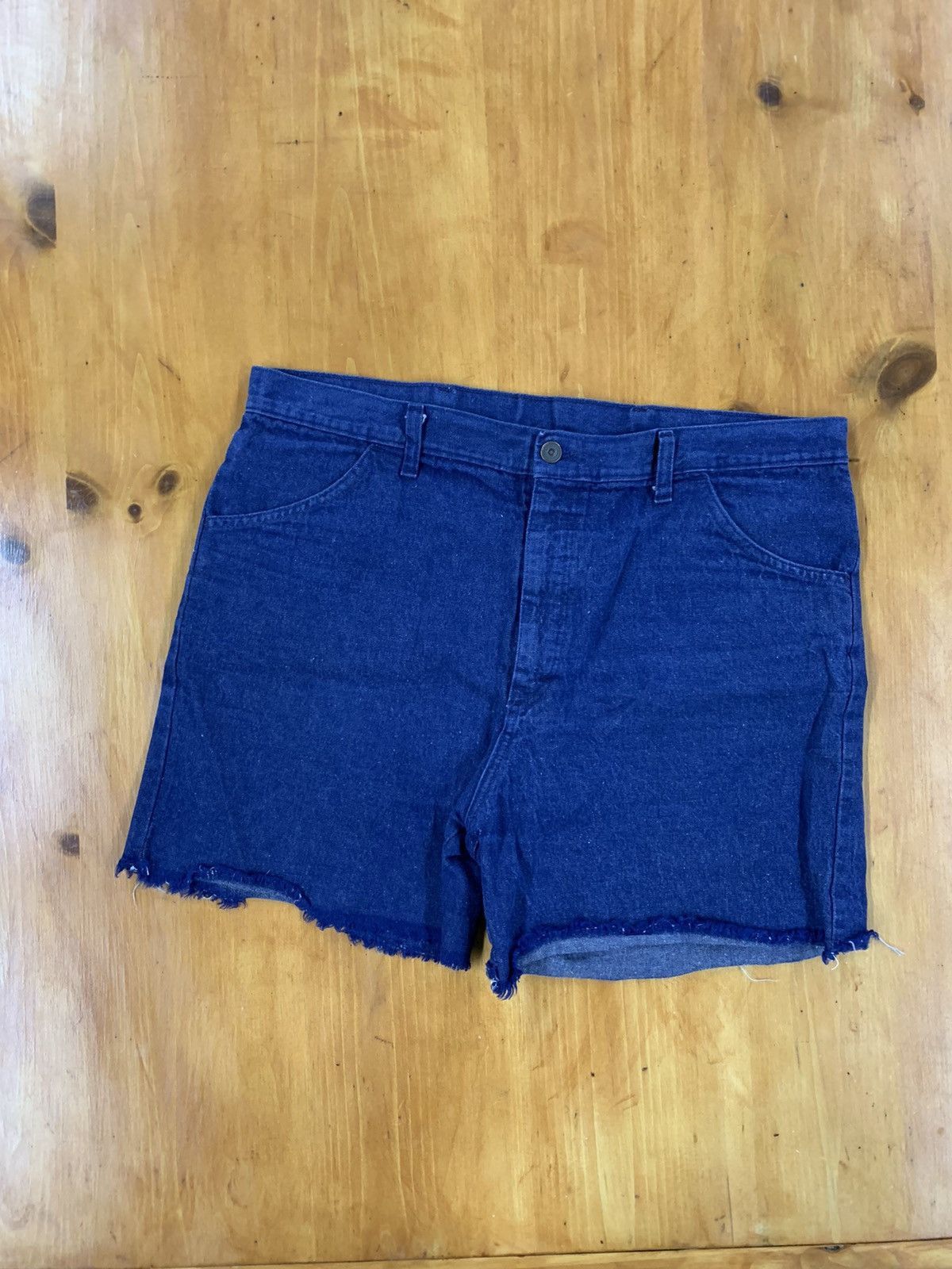 Vintage Vintage 90s Blue Shorts Size US 39 - 3 Thumbnail