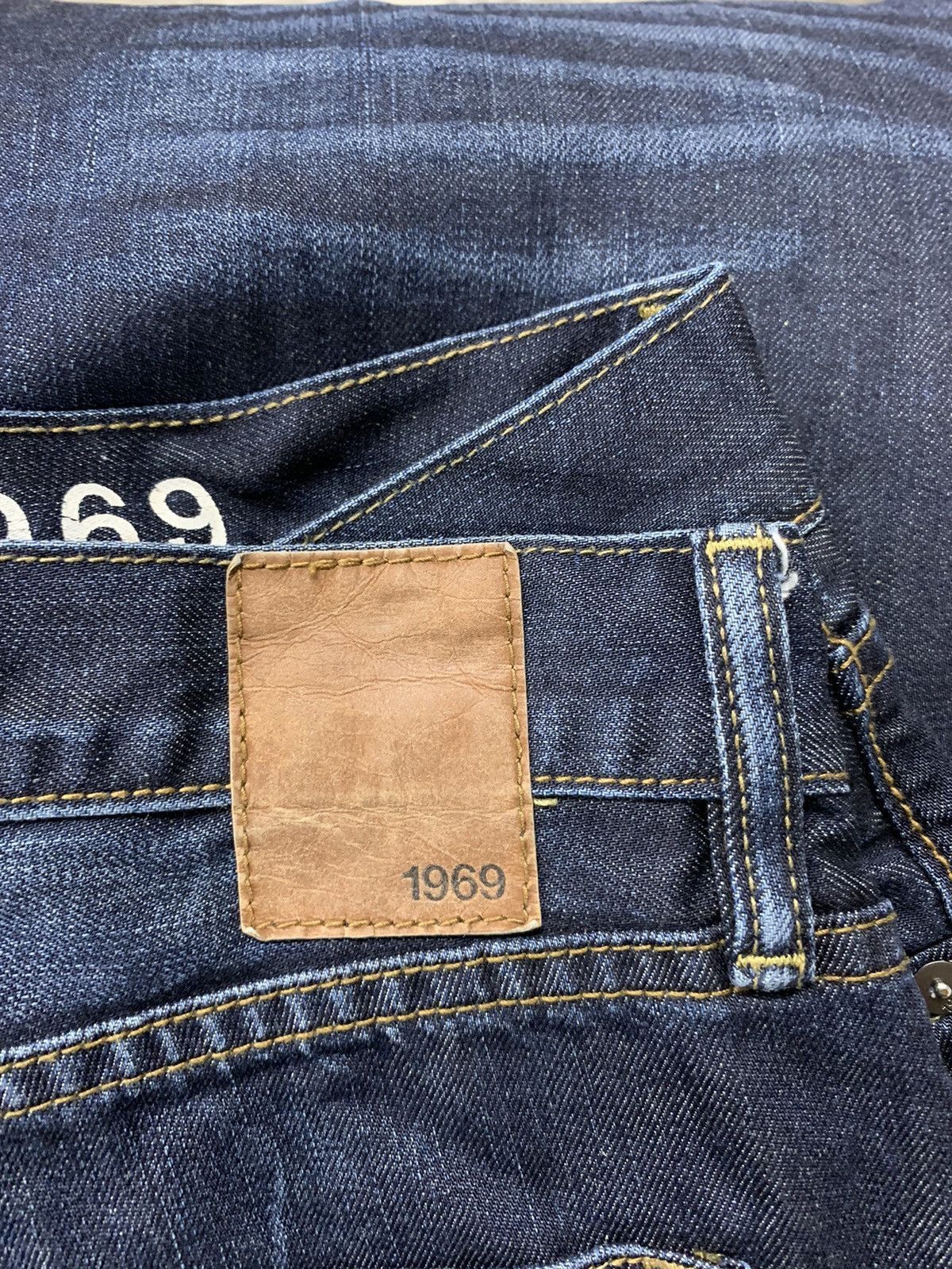 Jean × Vintage Vintage Gap 1969 Dark Wash Slim 38x30 Size US 38 / EU 54 - 4 Thumbnail