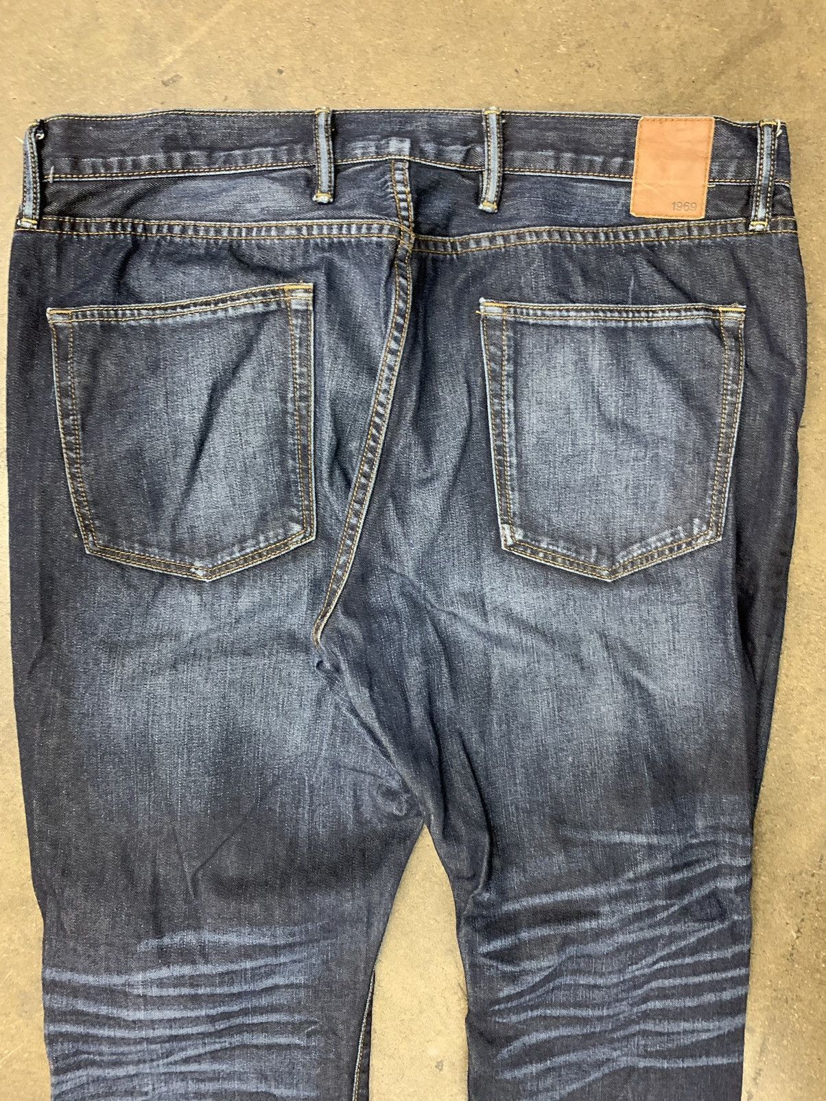 Jean × Vintage Vintage Gap 1969 Dark Wash Slim 38x30 Size US 38 / EU 54 - 6 Thumbnail
