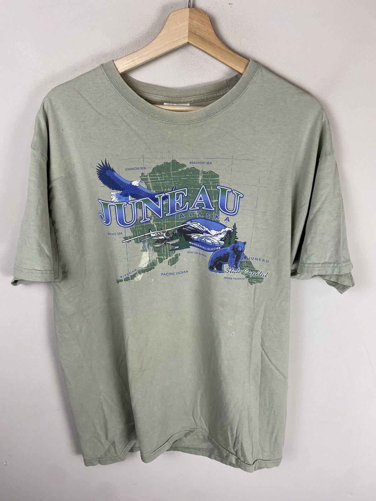 Vintage Vintage Juneau Alaska Map Tee Size US L / EU 52-54 / 3 - 2 Thumbnail