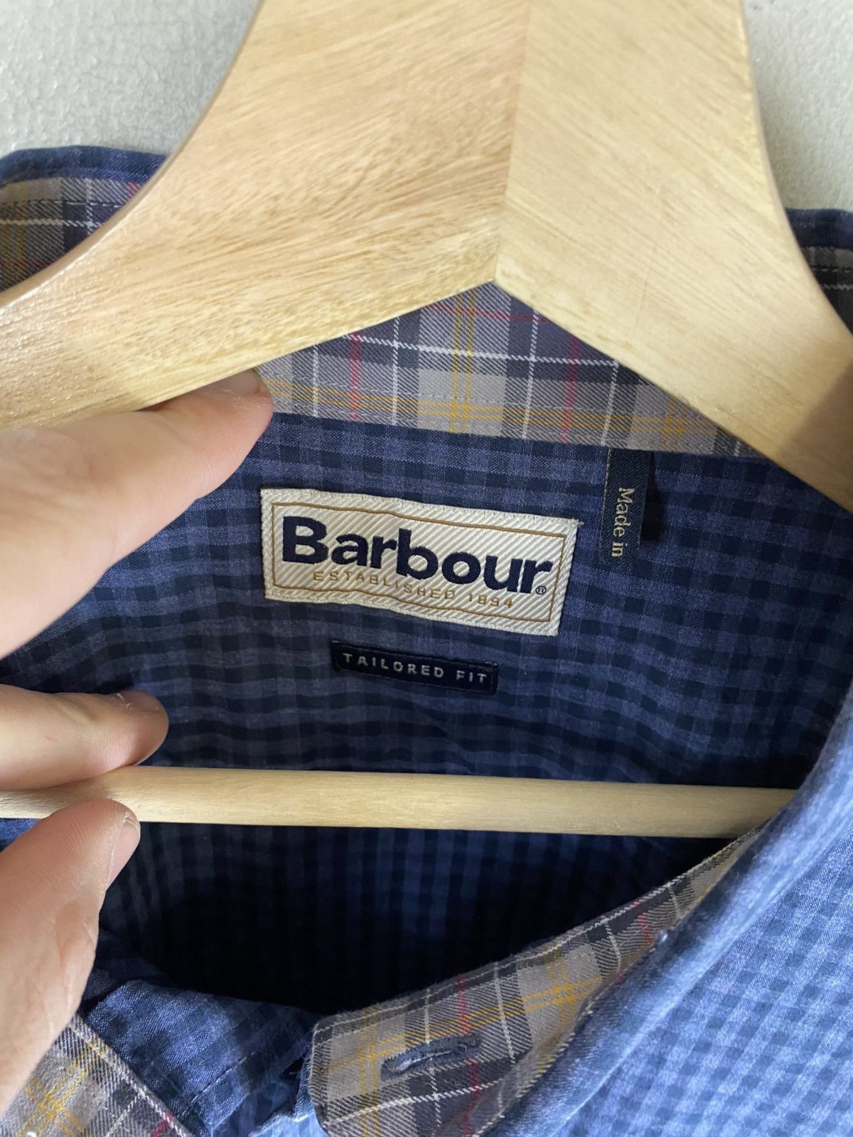 Vintage Vintage Barbour Check Shirt Size US XL / EU 56 / 4 - 3 Thumbnail