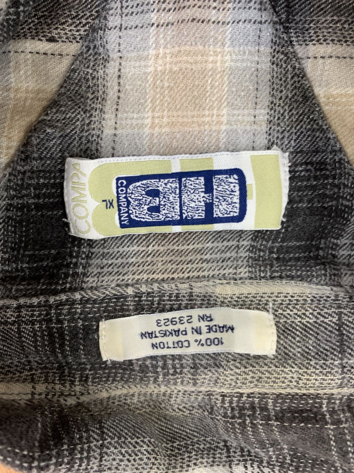 Vintage Vintage Flannel 1990s Shadow Plaid Flannel Size US XL / EU 56 / 4 - 2 Thumbnail