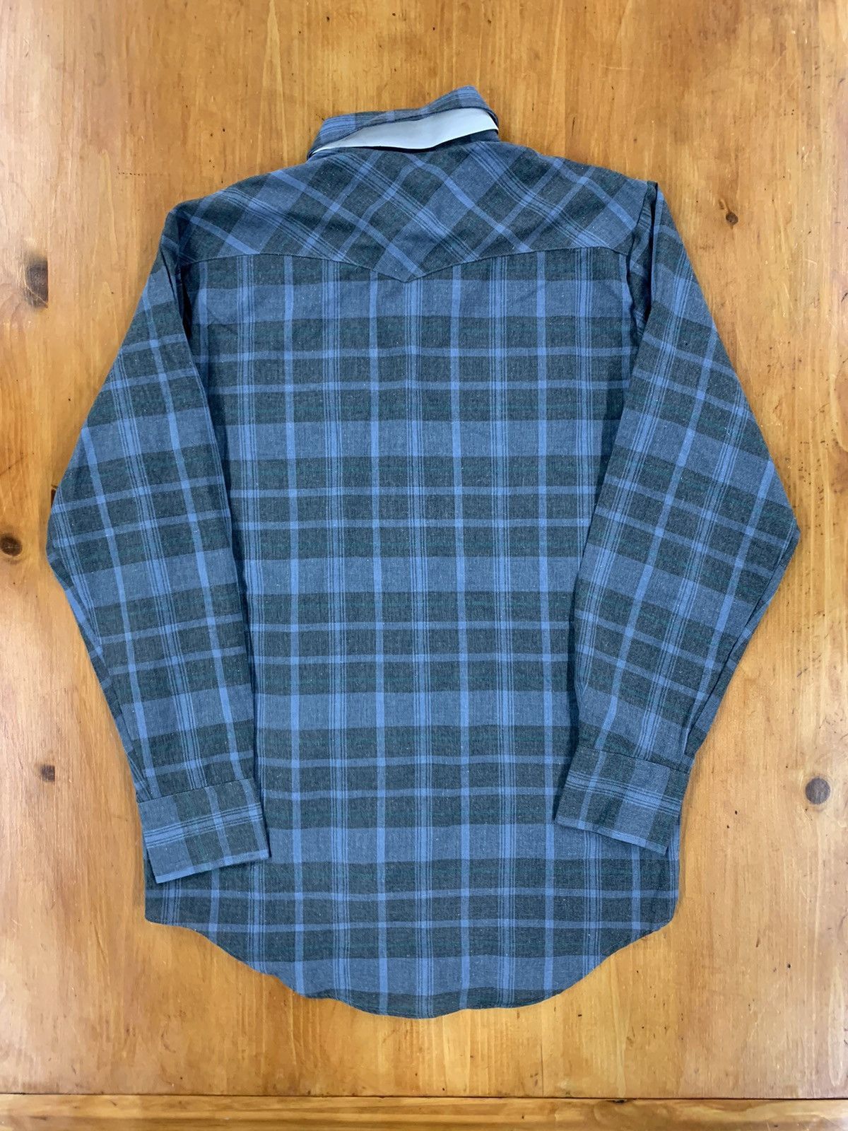 Vintage Vintage Blue Plaid Western Shirt Size US L / EU 52-54 / 3 - 5 Thumbnail