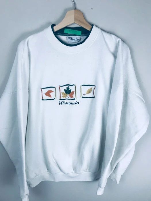 Vintage Vintage Crewneck Wisconsin Autumnal Leaves Crewneck Size US XL / EU 56 / 4 - 2 Thumbnail
