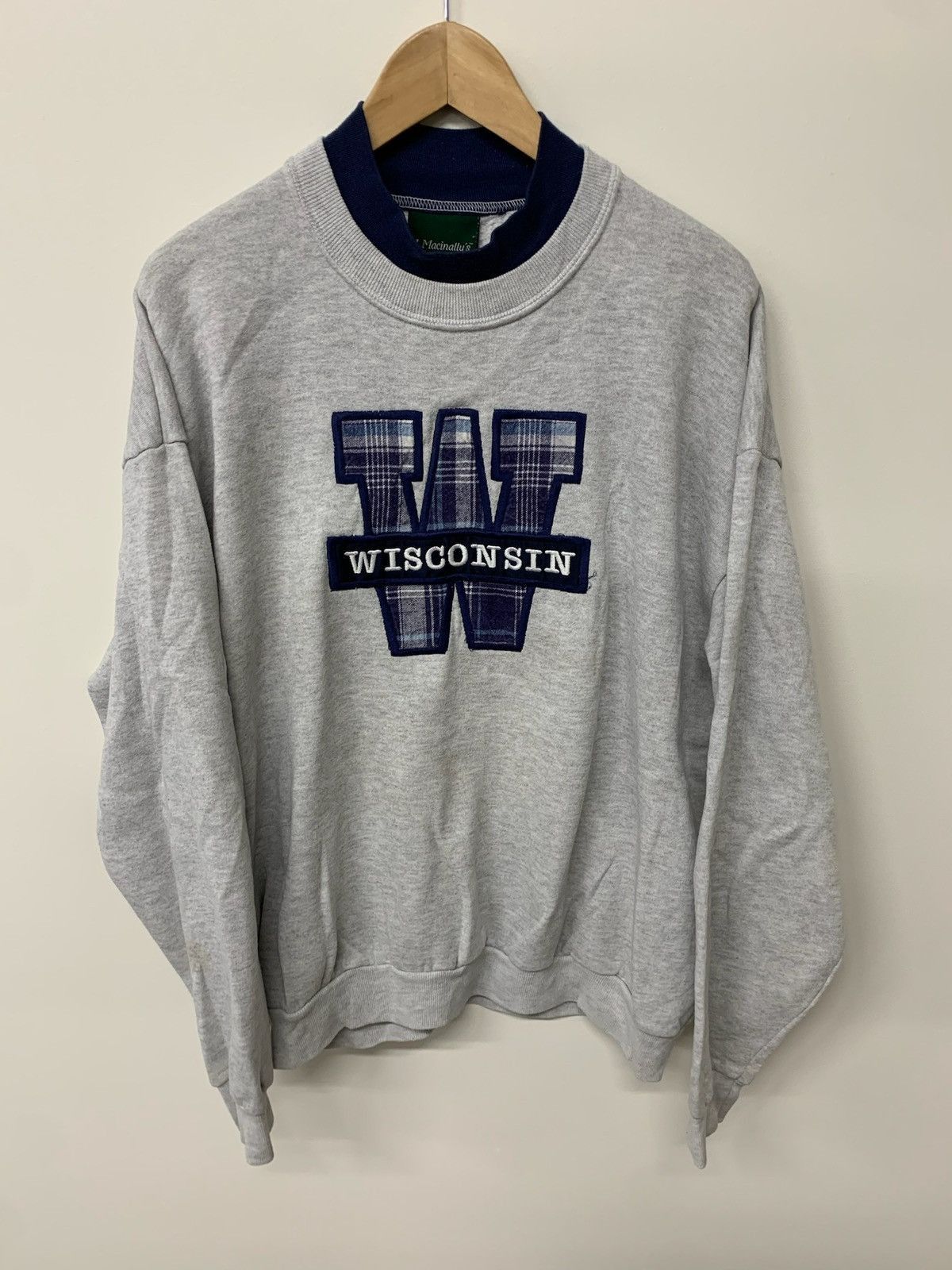 Vintage Vintage Crewneck 1990s Wisconsin Plaid Vintage Sweatshirt Size US XL / EU 56 / 4 - 4 Thumbnail