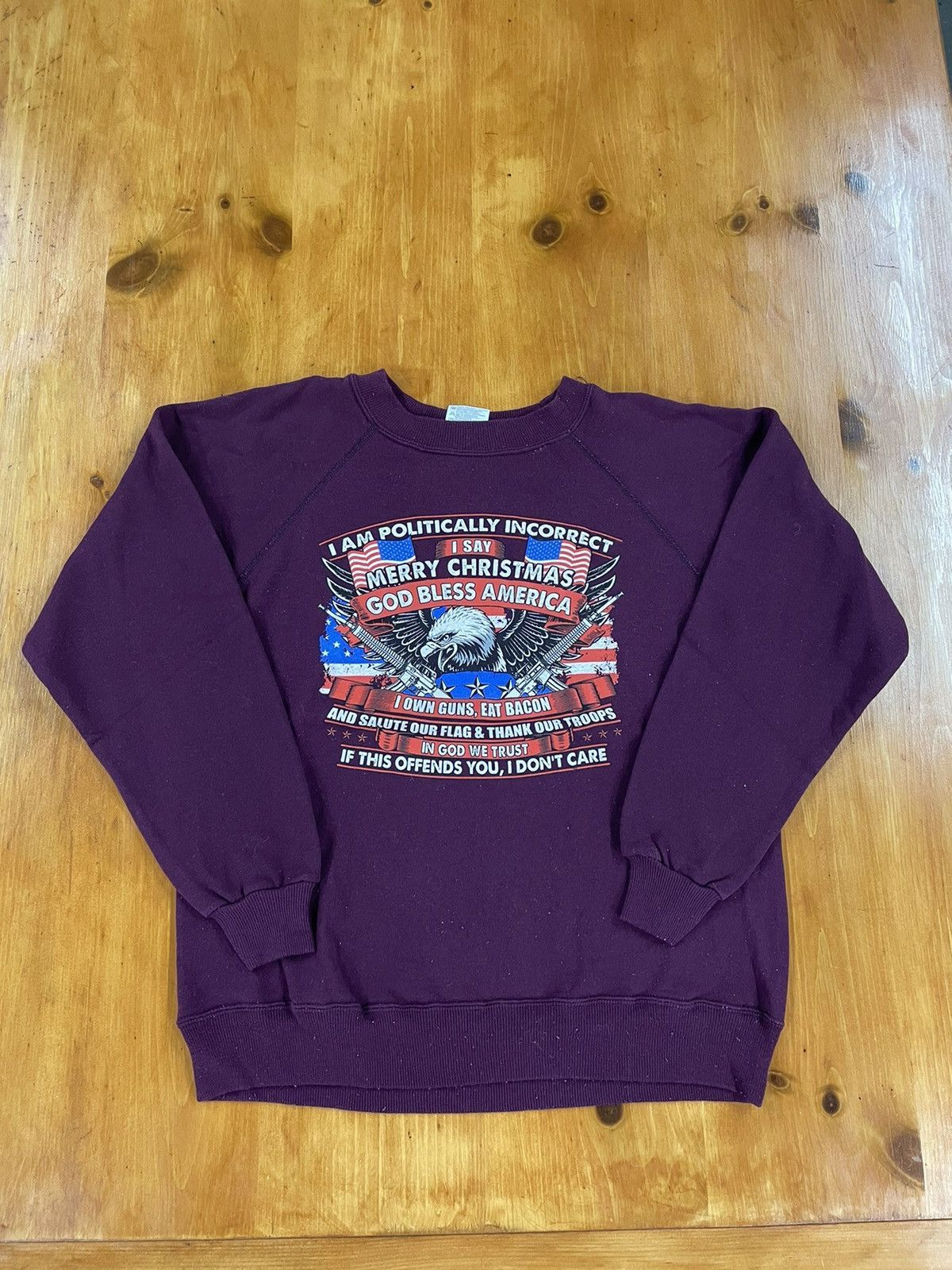 Vintage Vintage Crewneck Politically Incorrect Vintage Sweatshirt Size US M / EU 48-50 / 2 - 2 Thumbnail