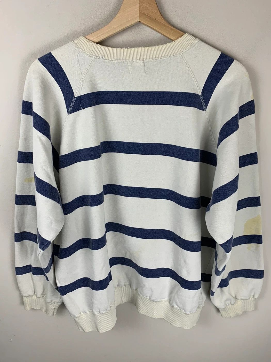 Gap × Vintage Vintage Crewneck Gap World Classic Striped Vintage Sweatshirt Size US M / EU 48-50 / 2 - 6 Thumbnail