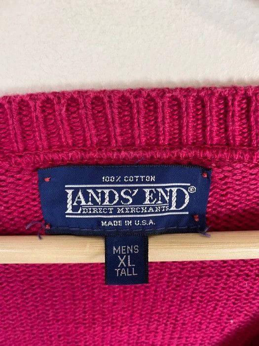 Other Vintage Lands End V Neck Knit Sweater Size US XL / EU 56 / 4 - 2 Thumbnail