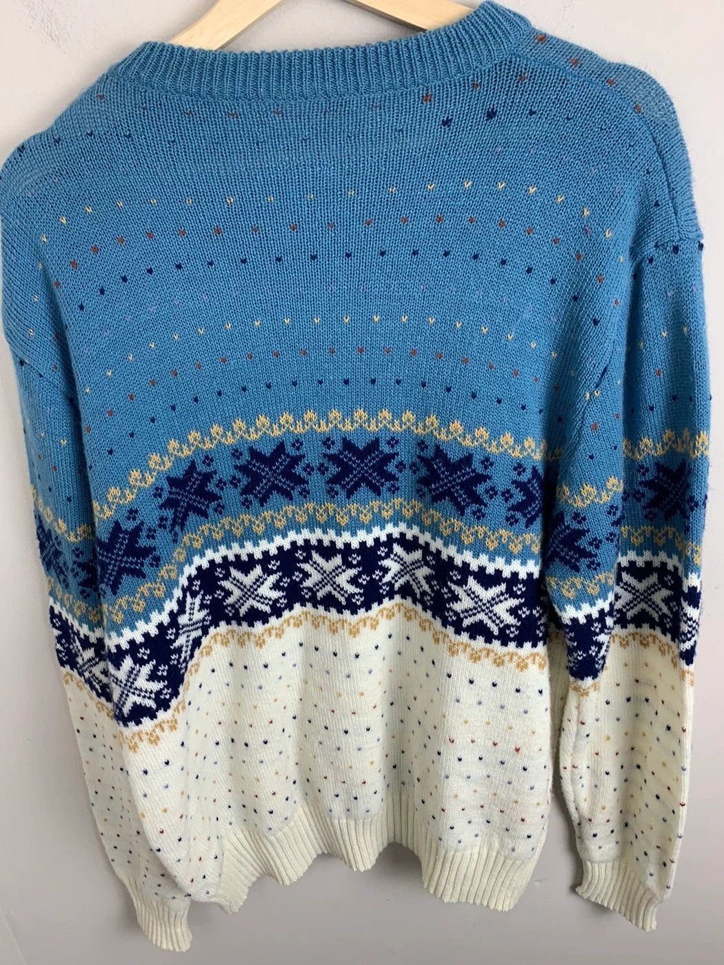 Vintage Vintage Snowflake Cable Knit Sweater Size US XL / EU 56 / 4 - 2 Thumbnail