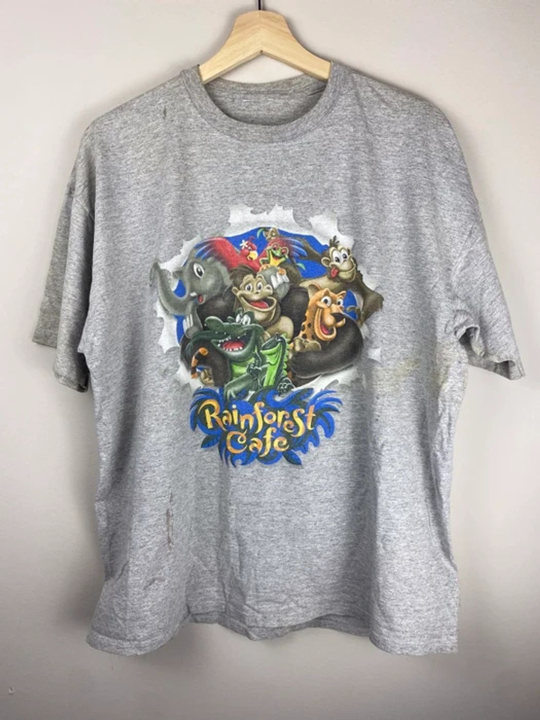 Vintage Vintage Rainforest Cafe T-Shirt Size US L / EU 52-54 / 3 - 1 Thumbnail