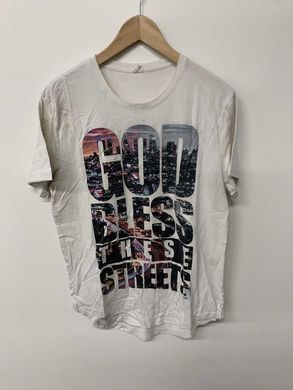 Vintage Vintage God Bless the Streets Tee Size US L / EU 52-54 / 3 - 1 Thumbnail