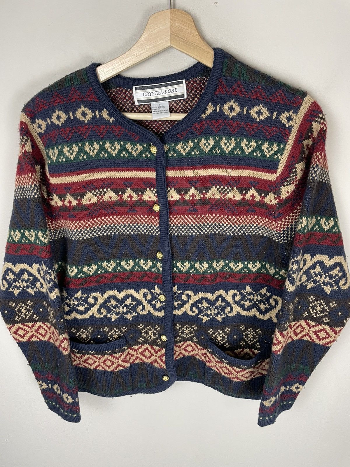 Vintage Vintage Galvanized Barbwire Knit Cardigan Size US S / EU 44-46 / 1 - 3 Thumbnail