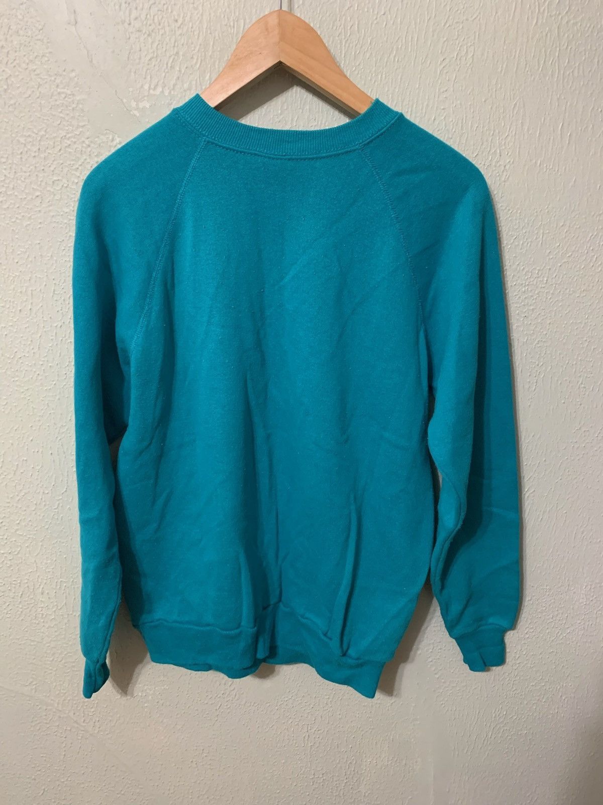 Vintage Vintage Crewneck 1990s Blue Raglan Vintage Sweatshirt Size US S / EU 44-46 / 1 - 2 Thumbnail
