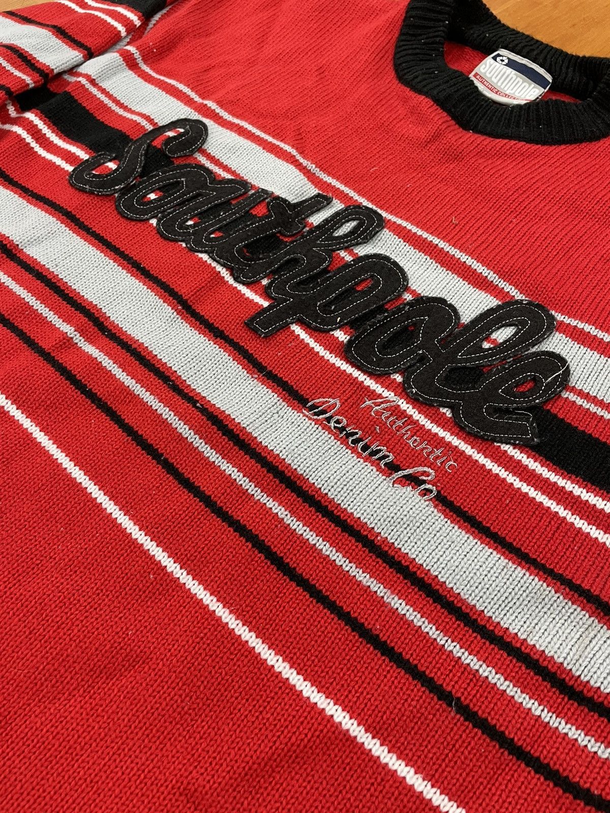 Vintage Vintage Southpole Striped Knit Sweater Size US L / EU 52-54 / 3 - 4 Thumbnail