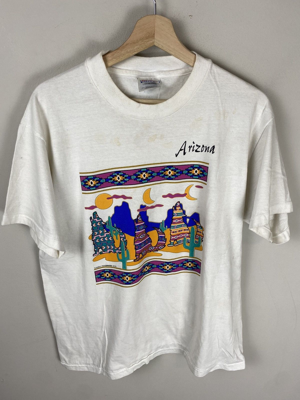 Vintage Vintage Arizona Desert Wolves Tee Size US L / EU 52-54 / 3 - 3 Thumbnail