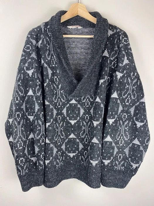 Vintage Vintage Denatured Loop Knit Sweater Size US L / EU 52-54 / 3 - 3 Thumbnail