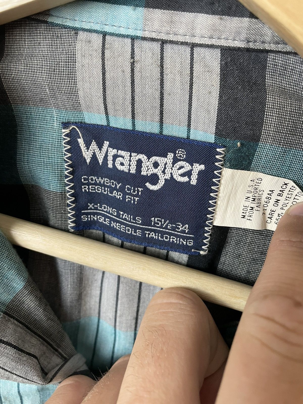 Wrangler Wrangler Turquoise Western Shirt Size US M / EU 48-50 / 2 - 2 Thumbnail