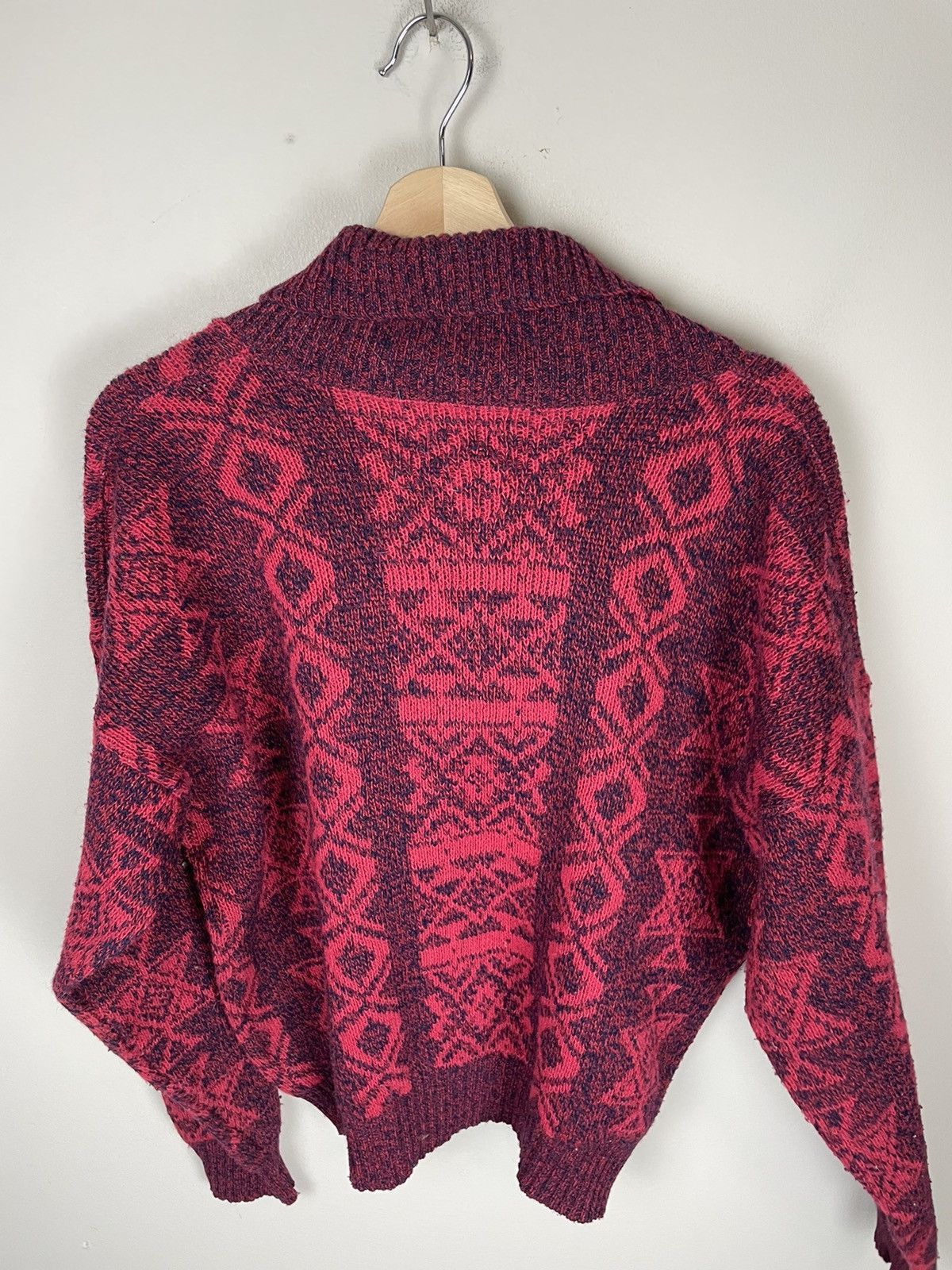 Vintage Vintage Star of David Cowl Neck Sweater Size US L / EU 52-54 / 3 - 3 Thumbnail
