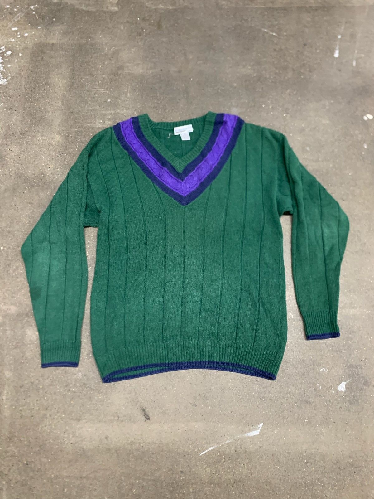 Vintage Vintage Purple Vein Knit Sweater Size US L / EU 52-54 / 3 - 3 Thumbnail